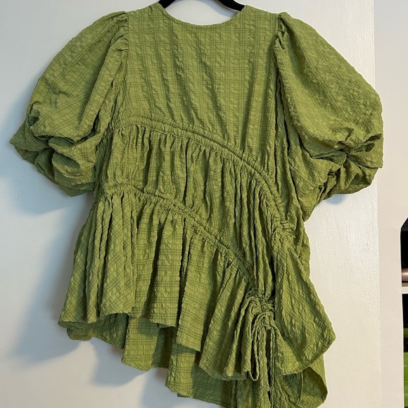 Green Ghospell Rushed Top - Picture 6 of 7